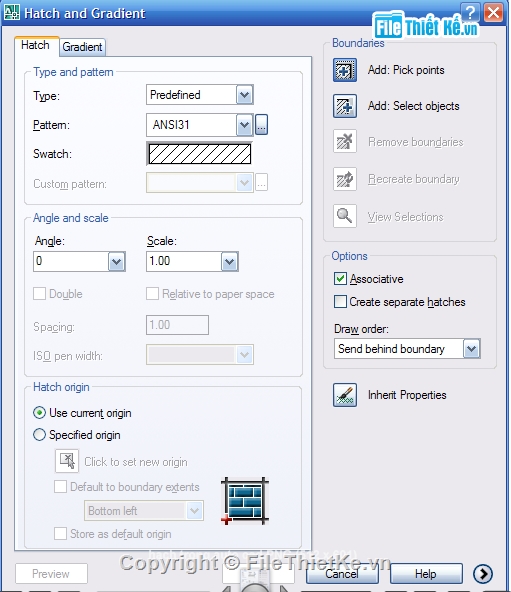 File cad,chi tiết cách Hacth,File thiết kế